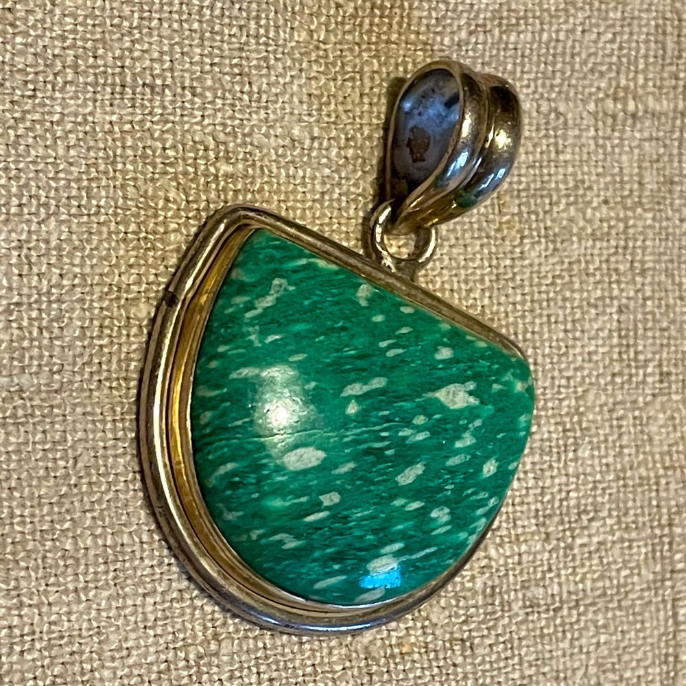 Sterling Silver with Amazonite Pendant